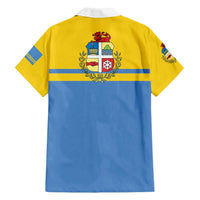 Aruba Family Matching Off Shoulder Short Dress and Hawaiian Shirt One Happy Island 2025 - Wonder Print Shop