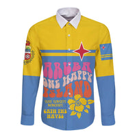 Aruba Long Sleeve Button Shirt One Happy Island 2025 - Wonder Print Shop