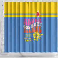 Aruba Shower Curtain One Happy Island 2025