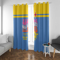 Aruba Window Curtain One Happy Island 2025 - Wonder Print Shop