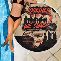 Together We Stand Beach Blanket African American - Wonder Print Shop