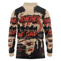 Together We Stand Long Sleeve Polo Shirt African American - Wonder Print Shop