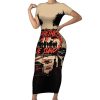 Together We Stand Short Sleeve Bodycon Dress African American - Wonder Print Shop