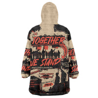 Together We Stand Wearable Blanket Hoodie African American - Wonder Print Shop