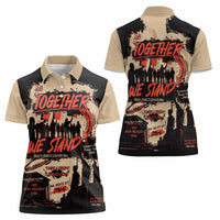 Together We Stand Women Polo Shirt African American - Wonder Print Shop