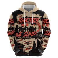 Together We Stand Zip Hoodie African American - Wonder Print Shop