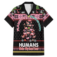 Flamingo Make Me Happy Christmas Tree Family Matching Mermaid Dress and Hawaiian Shirt Human Make My Head Hurt - Wonder Print Shop