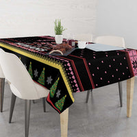 Flamingo Make Me Happy Christmas Tree Tablecloth Human Make My Head Hurt - Wonder Print Shop