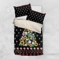 Hippie Xmas Bedding Set Hippie Flower Christmas Tree - Wonder Print Shop