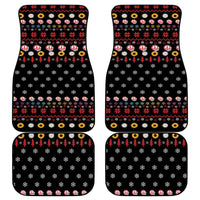 Hippie Xmas Car Mats Hippie Flower Christmas Tree - Wonder Print Shop