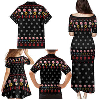 Hippie Xmas Family Matching Puletasi and Hawaiian Shirt Hippie Flower Christmas Tree - Wonder Print Shop
