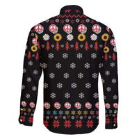 Hippie Xmas Family Matching Short Sleeve Bodycon Dress and Hawaiian Shirt Hippie Flower Christmas Tree - Wonder Print Shop