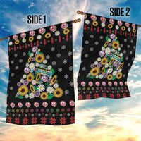 Hippie Xmas Garden Flag Hippie Flower Christmas Tree - Wonder Print Shop