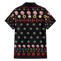 Hippie Xmas Hawaiian Shirt Hippie Flower Christmas Tree - Wonder Print Shop