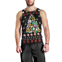 Hippie Xmas Men Tank Top Hippie Flower Christmas Tree - Wonder Print Shop