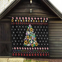 Hippie Xmas Quilt Hippie Flower Christmas Tree - Wonder Print Shop