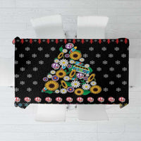 Hippie Xmas Tablecloth Hippie Flower Christmas Tree - Wonder Print Shop