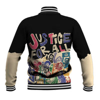 African Stand Firm Justice Now Baseball Jacket