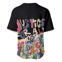 African Stand Firm Justice Now Baseball Jersey