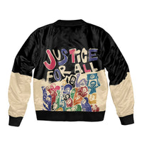 African Stand Firm Justice Now Bomber Jacket