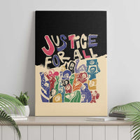 African Stand Firm Justice Now Canvas Wall Art
