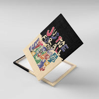 African Stand Firm Justice Now Canvas Wall Art