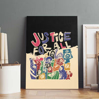 African Stand Firm Justice Now Canvas Wall Art