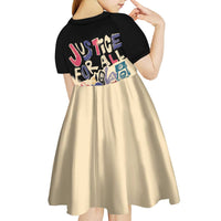 African Stand Firm Justice Now Kid Short Sleeve Dress