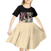 African Stand Firm Justice Now Kid Short Sleeve Dress