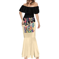African Stand Firm Justice Now Mermaid Dress
