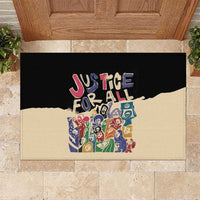 African Stand Firm Justice Now Rubber Doormat
