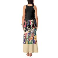 African Stand Firm Justice Now Tank Maxi Dress
