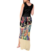 African Stand Firm Justice Now Tank Maxi Dress