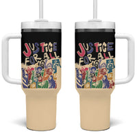 African Stand Firm Justice Now Tumbler With Handle