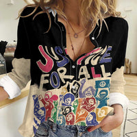 African Stand Firm Justice Now Women Casual Shirt