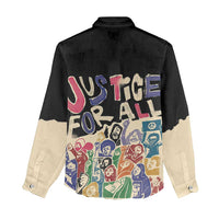 African Stand Firm Justice Now Women Casual Shirt