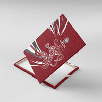 Latvia Canvas Wall Art Latvian Lion Traditional Pattern