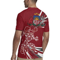 Latvia Rugby Jersey Latvian Lion Traditional Pattern