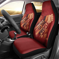 Justice To The People Car Seat Cover African Raised Fist