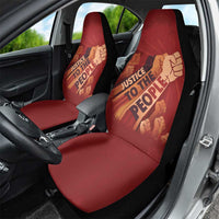 Justice To The People Car Seat Cover African Raised Fist