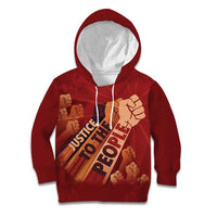 Justice To The People Kid Hoodie African Raised Fist