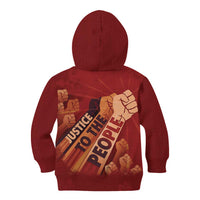 Justice To The People Kid Hoodie African Raised Fist