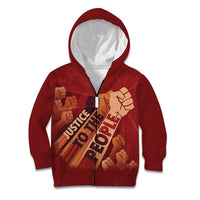 Justice To The People Kid Hoodie African Raised Fist
