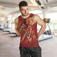 Justice To The People Men Tank Top African Raised Fist