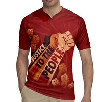 Justice To The People Rugby Jersey African Raised Fist