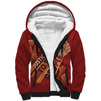 Justice To The People Sherpa Hoodie African Raised Fist