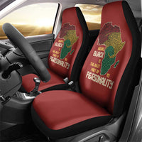 Being Black Is The Best Part Of My Personality Car Seat Cover African Map Fingerprint