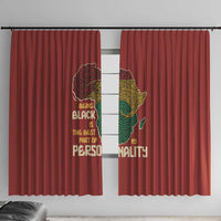 Being Black Is The Best Part Of My Personality Window Curtain African Map Fingerprint