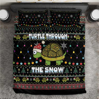 Turtle Through The Snow Christmas Bedding Set - Wonder Print Shop