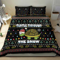 Turtle Through The Snow Christmas Bedding Set - Wonder Print Shop